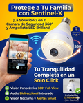 Sentinel-X: Cámara de Seguridad 360° con Visión Nocturna y Audio